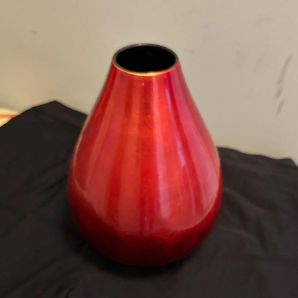 Crate&Barrel Radiant Red Vase